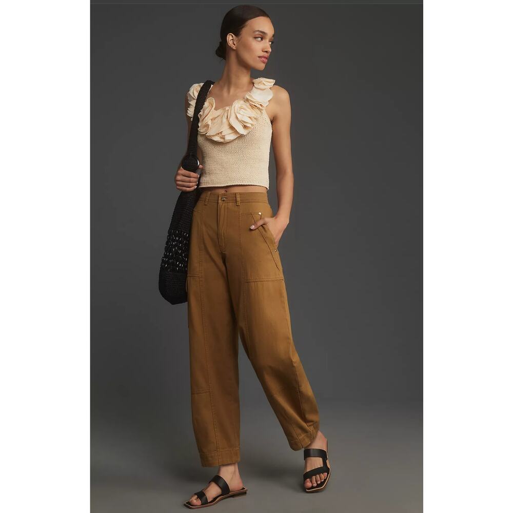 NWT Anthropologie Utility Tank Barrel Pants - Size 6 - Picture 1 of 5
